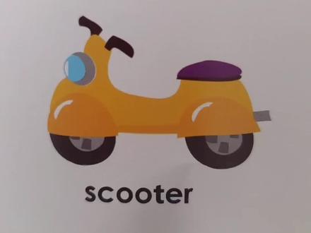 英语单词天天练,小型摩托车scooter如何正确发音和记忆呢?#英语启蒙 #英语单词