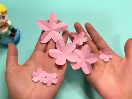 小花不会剪?教你用只需一剪刀的方法剪出来,太简单了 #花朵剪纸教程 #一刀剪 #手工