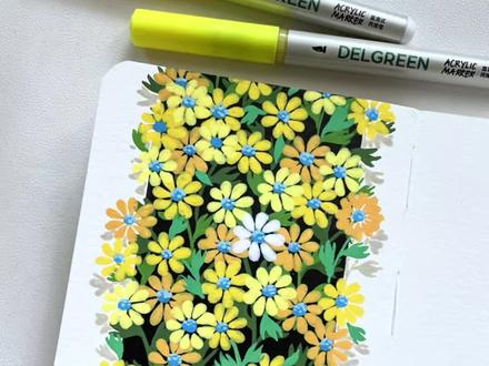 黄色小雏菊|丙烯马克笔|治愈系 🖊️:丹可林直液式丙烯马克笔
📒:10*10
#丙烯马克笔 #丙烯马克笔教程 #治愈系 #翻翻乐 #零基础学画画