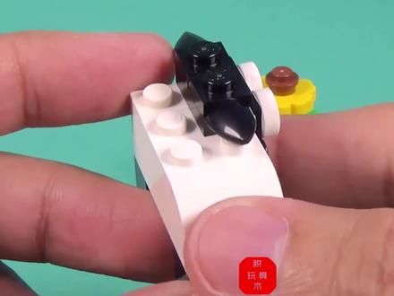 喜羊羊美羊羊,看我用积木搭建的小绵羊像不像?积木玩具视频 #积木玩具 #乐高积木 #积木搭建