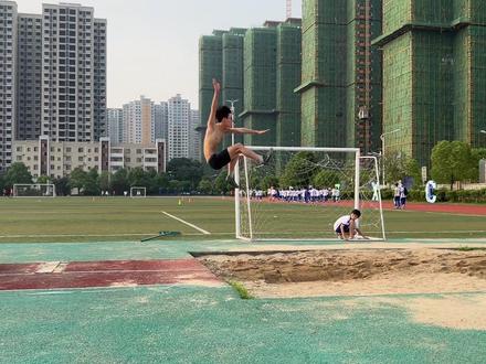 #田径 #跳远 高二,跳板远度7.60M