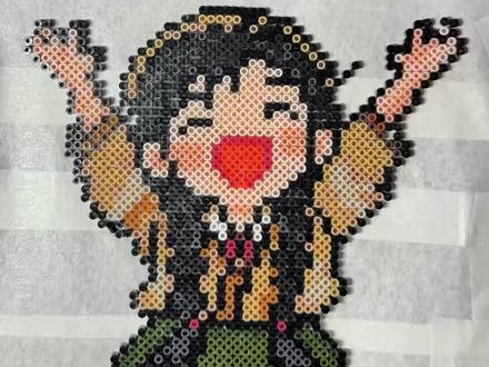 今日份拼豆——逐玉 青天大老爷 小田泰可爱啦#我染上了拼豆 #拼豆图纸 #逐玉