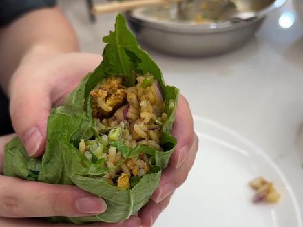 大饭包太香了😋#情侣日常 #晚饭吃什么 #东北大饭包