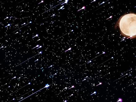 “我对着流星许愿,希望你永远快乐”