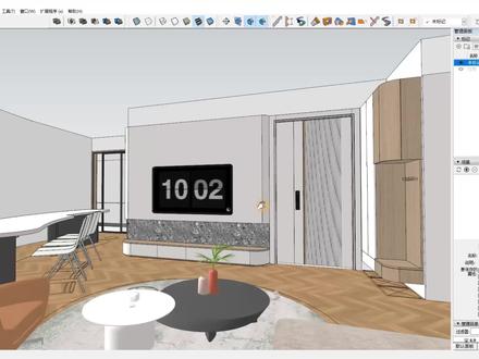 编辑工具——4-7场景面板 #草图大师 #sketchup #sketchup教程 #enscape