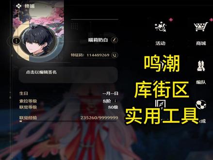 鸣潮库街区两个实用工具 #鸣潮 #鸣潮黎那汐塔