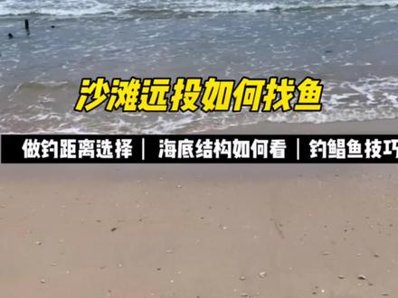 沙滩远投如何找鱼,沙滩鱼在哪里,根据钓场选择做钓距离。#钓鱼技巧#鲳鱼 #希望可以帮助到你 #钓鱼知识 #沙滩钓鱼