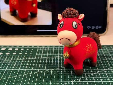 会变脸的哭哭马教程来了 一边委屈一边自愈 快来捏一只吧#哭哭马#粘土教程#粘土手工#一学就会系列 #亲子手工制作