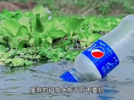 废弃的矿泉水瓶子不要扔,它能帮你钓到大鱼 #户外钓鱼 #荒野求生