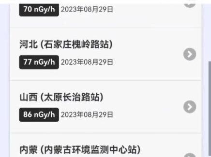 官网查看各地区实时辐射值#核污水 #核辐射 #
