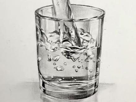 玻璃杯的详细教程来了! #零基础学画画 #素描教程 #素描