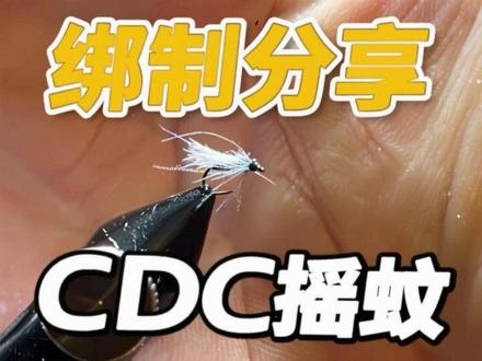 CDC摇蚊绑制分享 听说你在找冬天也能玩儿的干式飞蝇钩?试试这个CDC摇蚊 #飞蝇钩 #飞蝇钩绑制 #飞钓