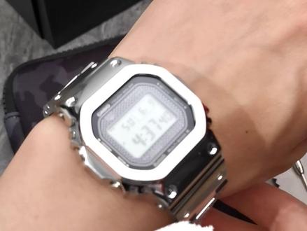 新入手金属方块GMW-B5000调表带调时间教程#卡西欧小银块 #卡西欧小方块改装 #卡西欧时间怎么调