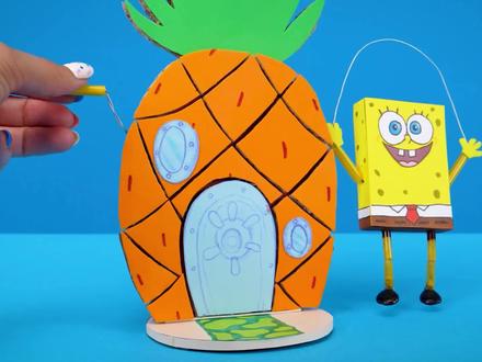 海绵宝宝跳绳#亲子 #画画 #手工 #创意