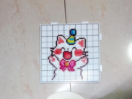 给宝宝们录一期美纹纸转印拼豆的使用教程#拼豆 #豆丁拼豆 #拼豆教程 #手工diy