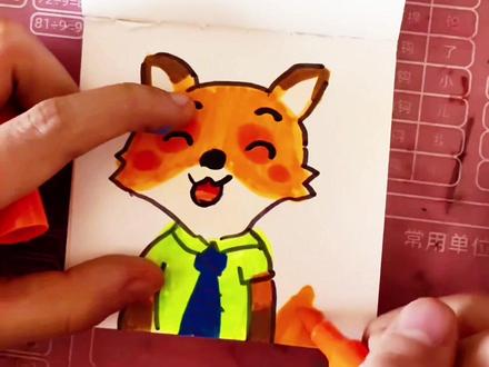 今天第一次体验用丙烯画画,画的不好请包涵#尼克简笔画 #每日一画 #不好勿喷 #疯狂动物城尼克