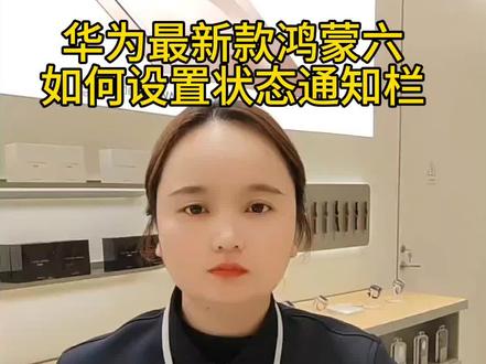 华为鸿蒙6如何设置通知状态栏