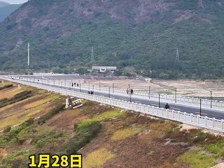 清溪湖大坝今日“焕新”迎客 除险加固完成 市民游玩更安心#东莞清溪 #清溪湖