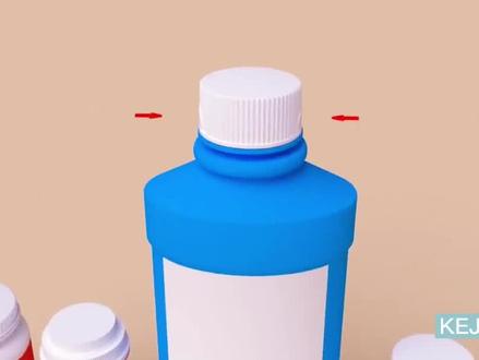 3D动画高清演示,你为什么拧不开儿童药瓶的盖子! #3D动画 #机械原理 #科普