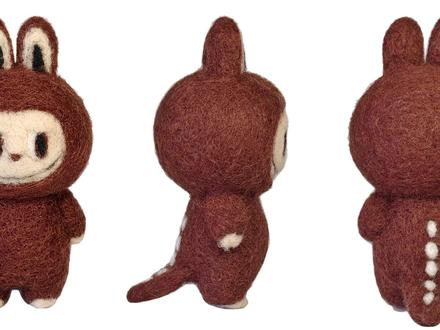 羊毛毡戳戳乐手工diy拉布布原创教程