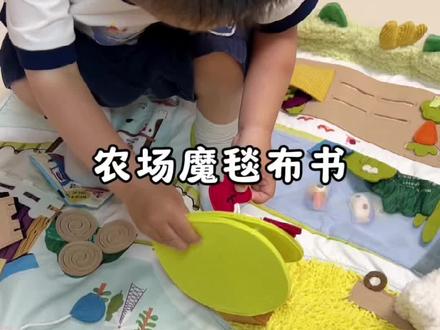 六个月以上的宝宝就可以玩的农场魔毯布书, 一整张质感柔软,可以摘苹果拔萝卜扣扣子等等,还有各种毛茸茸的小玩意,送礼自用都很好的#母婴好物 #婴童玩具推荐 #母婴玩具分享 #布书