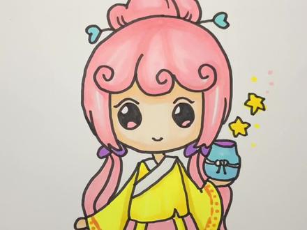 古风公主水瓶座,一起来画吧!#十二星座 #绘画过程 #画画其实很简单 #一起学画画 #想画就画 #马克笔画