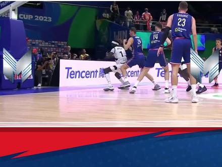 一肘失去一个肾!塞尔维亚球员打世界杯,代价有点大…… #男篮世界杯 #塞尔维亚队 #西马尼奇被肘击摘除肾脏