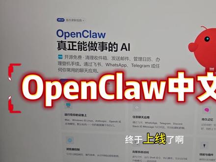 OpenClaw中文社区,支持一键安装、支持中文、支持大部分主流系统#openclaw #AI