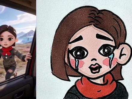 是一个爱帮助人的小豆包。 #简笔画