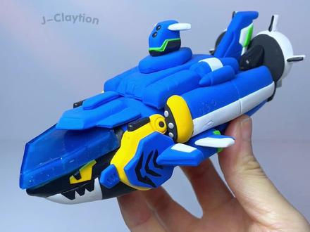 炫卡斗士深海霸王粘土手工制作 #手工制作 #艺术种草指南 #炫卡斗士 #深海霸王 #自制玩具