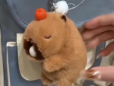 摇晃会叫的卡皮巴拉卡通毛绒钥匙扣吐泡泡书包挂饰公仔挂件送女友#莱阳 #冷知识科普 #动物成精 #拒绝废话#科普#冷知识#省流