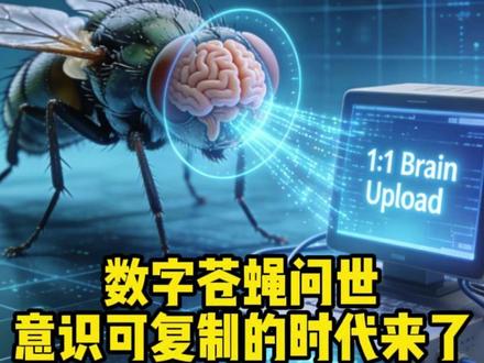 2.5 万个神经元复刻出数字苍蝇,下一步:复制人类意识? #伽蓝说说 #云澜智能 #赛博果蝇 #人类意识 #神经元