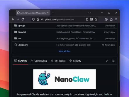 最近出现了两个 OpenClaw 的极简替代品:NanoClaw 和 Nanobot,代码少,易看懂。 有人不想跑审不完的代码,就用 500 行 TypeScript 重写了,NanoClaw把 Claude agent 跑在 Apple Container 沙盒里,每个 WhatsApp 群独立上下文,只能访问你挂载的文件。八分钟能看完。Nanobot 则是 4000 行 Python 的代码,对标 OpenClaw 的核心功能——记忆、搜索、后台 agent 全都有,但没有 43 万行代码的负担。你可以理解它的工作方式,改记忆逻辑或加技能都行。#github #github宝藏 #开源