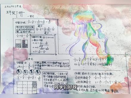 五年级下册北师大版一单元和三单元的思维导图#笔记 #思维导图