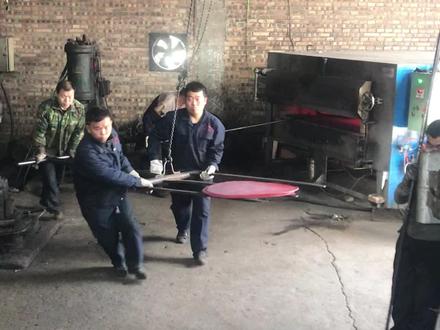 开道锣大量生产中#非物质文化遗产