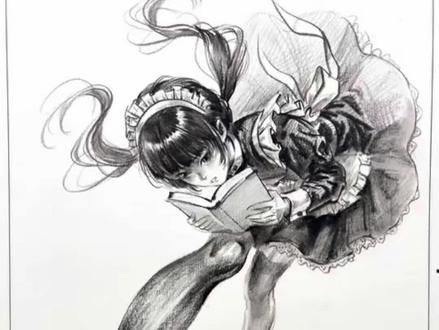 难绷,画画人里面我可能是第一人把动漫脸画成这样子😭😭 #速写教学 #绘画教程 #动漫手绘 #女仆装 #招生季