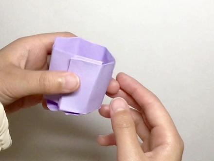 教你用一张纸折杯子,简单漂亮【折纸】