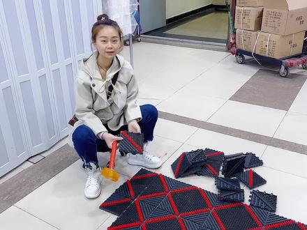 三合一方块高端模块除尘防滑地垫地毯拼接使用方法,#西安地毯批发 #地垫 #进门地垫