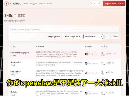 OpenClaw必装6个skill,少一个都等于白养! OpenClaw必装6个skill,少一个都等于白养!#OpenClaw #skill #AI #AI工具