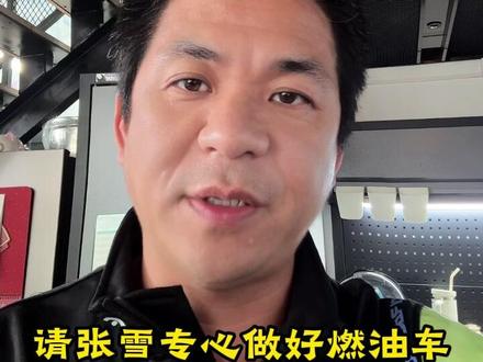张静毅隔空建议请张雪做好燃油车