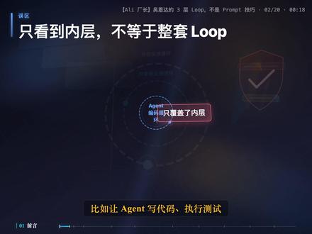 吴恩达的 3 层 Loop,不是 Prompt 技巧 你可能还在一条条改 Prompt,让 AI 修 bug。但真正影响 AI 编程结果的,不只是提示词,而是三层反馈循环:Agent 写代码,开发者做产品判断,再用真实反馈决定下一轮需求。 #AI #大模型 #Agent #吴恩达 #Loop