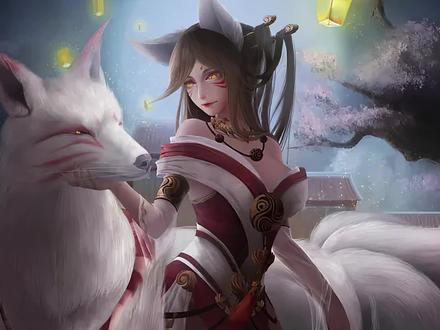 你喜欢九尾狐还是虎皮女?#山海经 #异兽