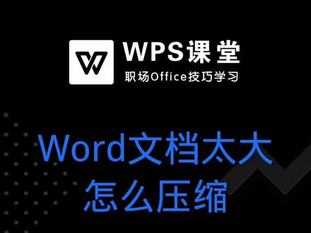 编辑好文档,发现Word文档太大,该怎么压缩呢? #Word #office办公技巧 #wps