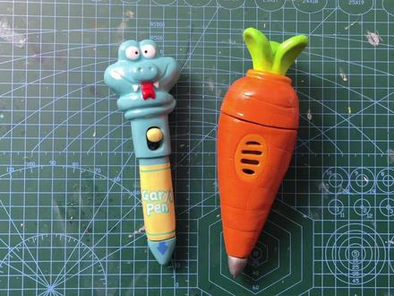 石塑粘土胡萝卜笔教程#石塑粘土 #手工 #粘土 #胡萝卜笔 #教程