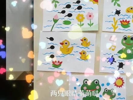 剪贴画绘本,每页空白处填写故事内容,客户要求自己填写,我的工作减量了开心!#手工制作 #亲子手工 #