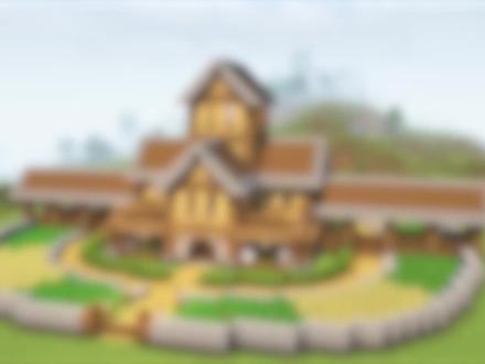 我的世界:圆形农庄基地,种植畜牧一体化 #我的世界