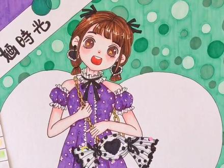 教你如何画出丰富有层次感的背景~~#卡通 #画画教程 #背景图 #马克笔