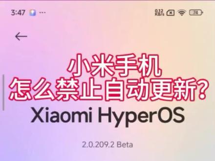 小米手机怎么禁止自动更新?#小米#澎湃 #系统更新