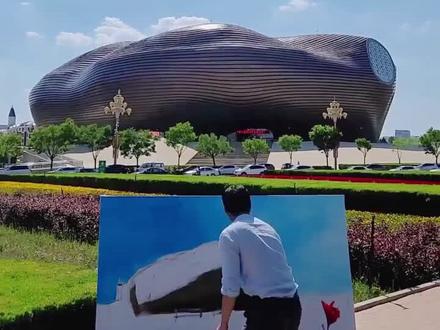 爱上内蒙古!鄂尔多斯城市灵魂画手带你领略最美城市光景#鄂尔多斯 @抖音小助手