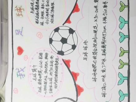 #足球手抄报 比较简单的一款,分享给大家😊